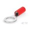 Te Connectivity Ring Terminal, 5/16 in Stud Size, 22 AWG, 300 V, Nylon Insulated, Red 2-320572-2 - alternate 1